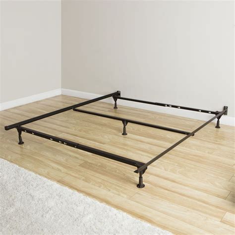 queen size metal box frame|basic metal bed frame queen.